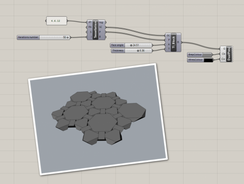   This is the first release of Starfish plug-in that allows parametric generation of various patterns. It focuses on 2d tessell
