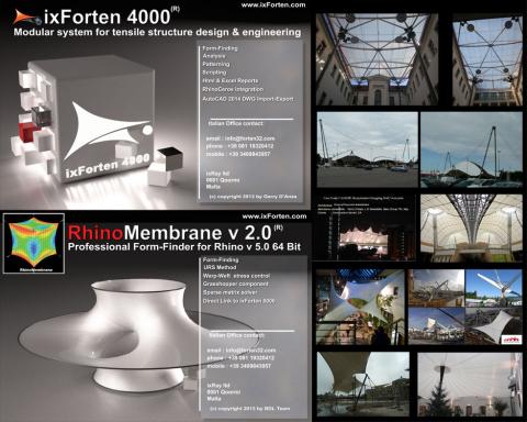 Rhino Membrane is one of the most powerful tools for form finding of tensile structures and yet most simple to understand and use. Engineered by
