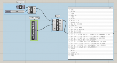 Xylinus Overview Xylinus allows for novel control of 3D printers, generating G code directly from native Rhino and Grasshopper geometries including
